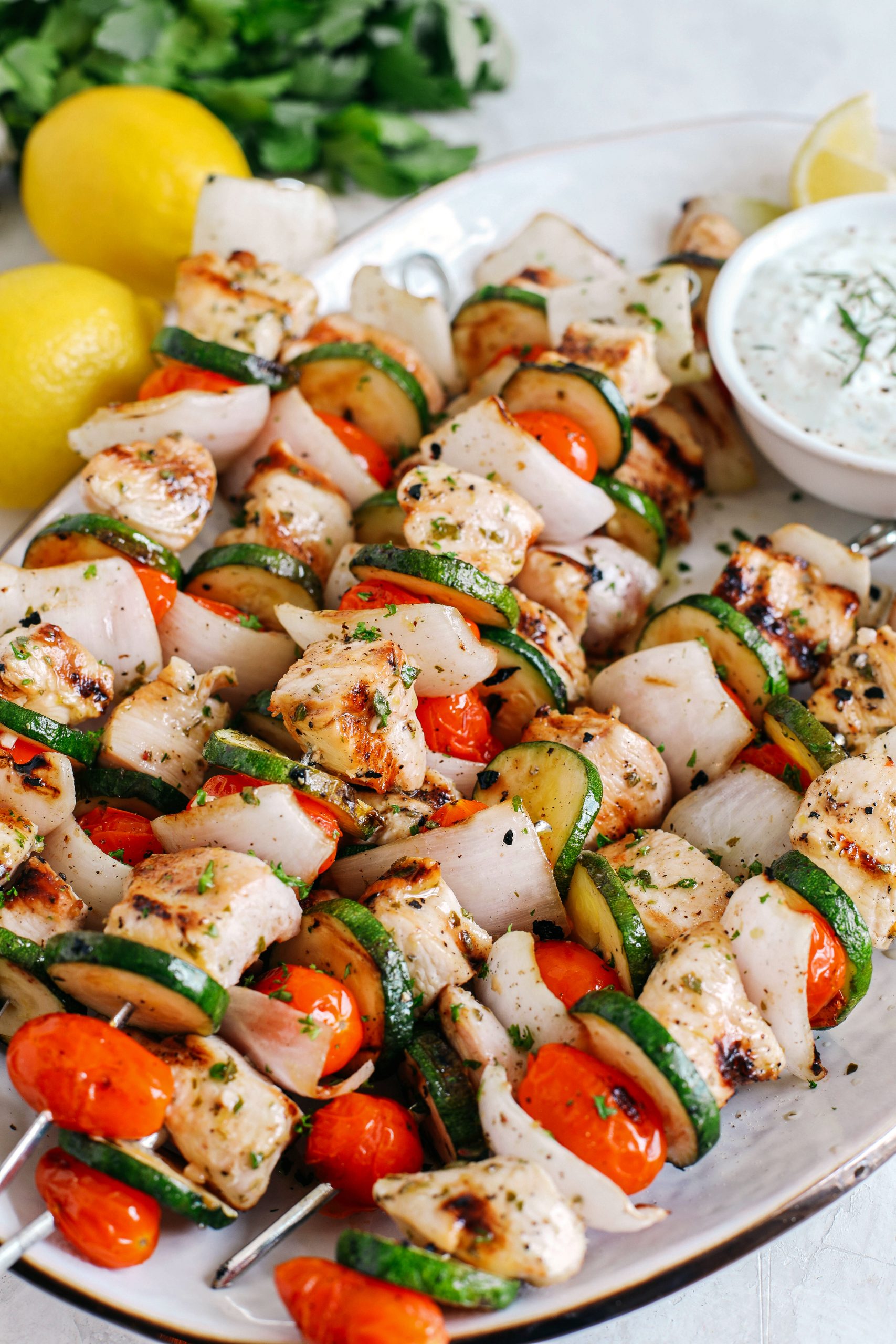Greek Chicken Kabobs - Dinner at the Zoo