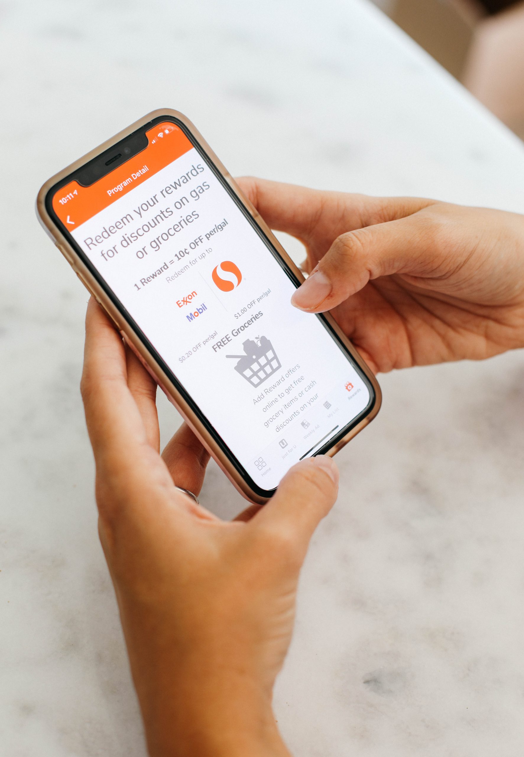 Savings using Safeway's app