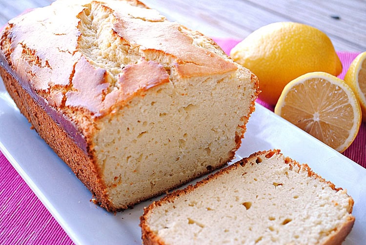 Lemon Pound Cake Lightened-Up