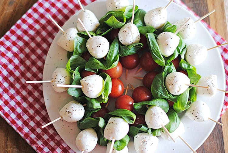 Balsamic Caprese Skewers