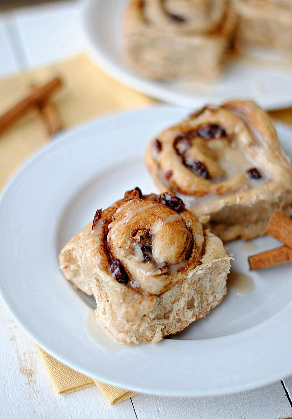 Cranberry-Maple Cinnamon Rolls
