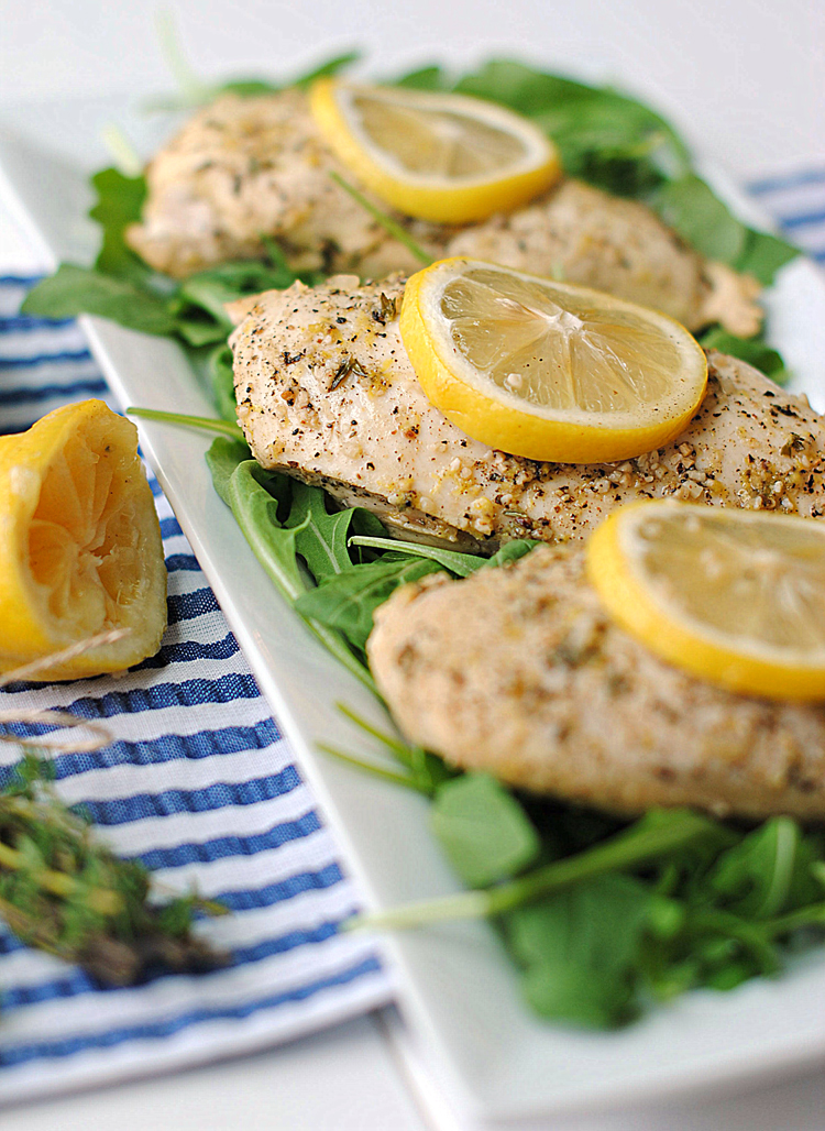 Lemon Chicken with Thyme - Eat Yourself Skinny.