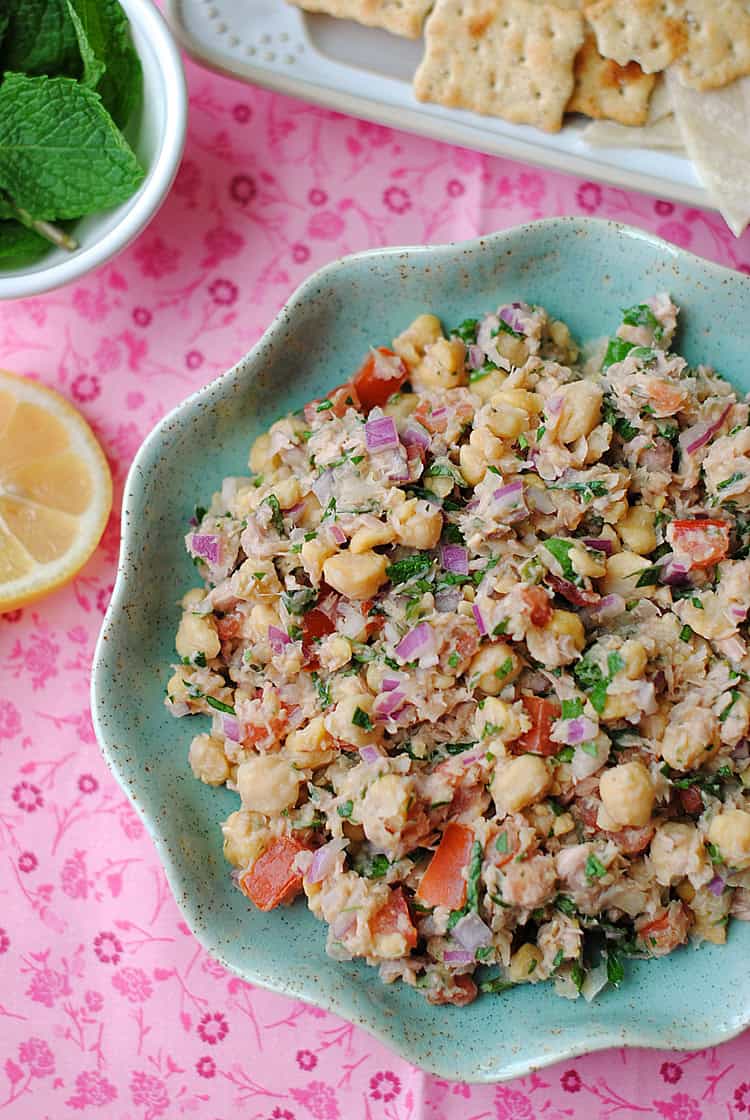 Lemony Chickpea and Tuna Salad