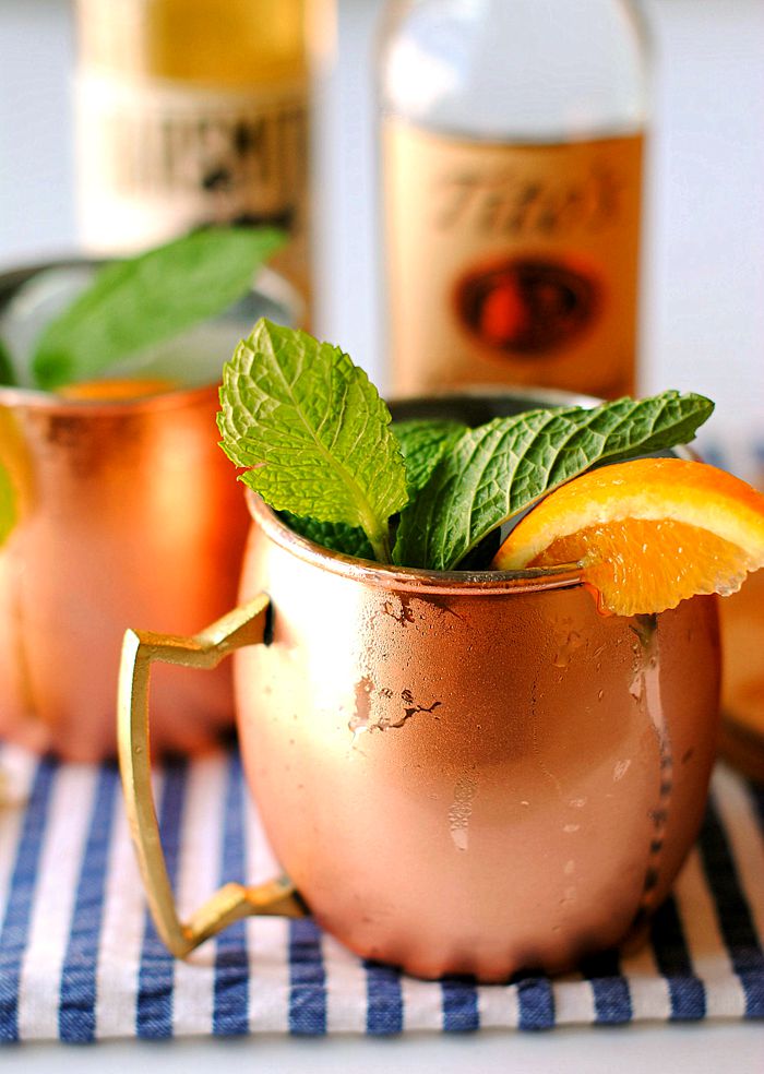 My FAVORITE Southern Moscow Mule made a little healthier with soda water and fresh citrus juice from oranges and limes for the perfect weekend cocktail!  