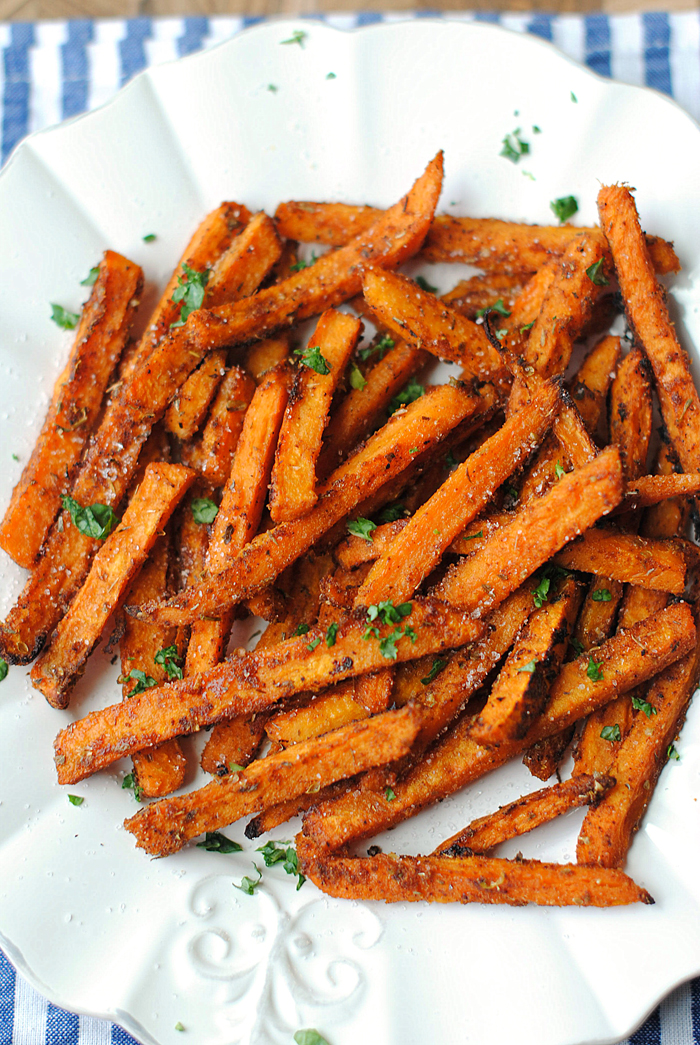 My FAVORITE Sweet and Spicy Sweet Potato Fries! | Eat Yourself Skinny