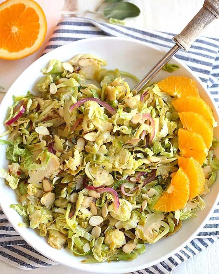 Warm Brussels Sprouts and Sage Salad