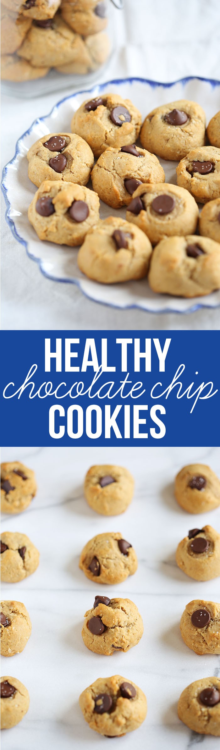 Healthy Chocolate Chip Cookies | eat-yourself-skinny.com