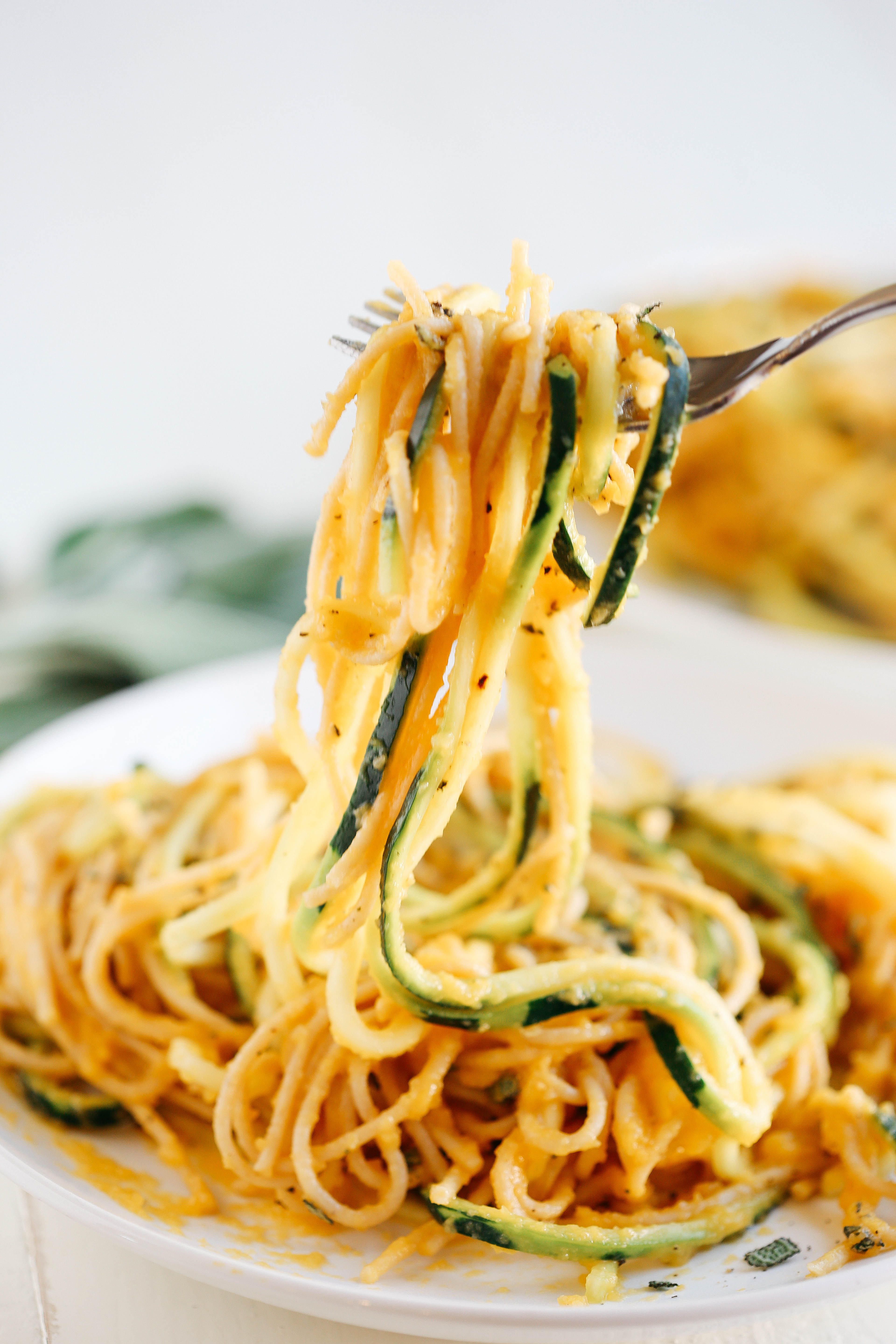 Butternut Squash Sage Spaghetti With Zucchini Noodles Eat Yourself Skinny