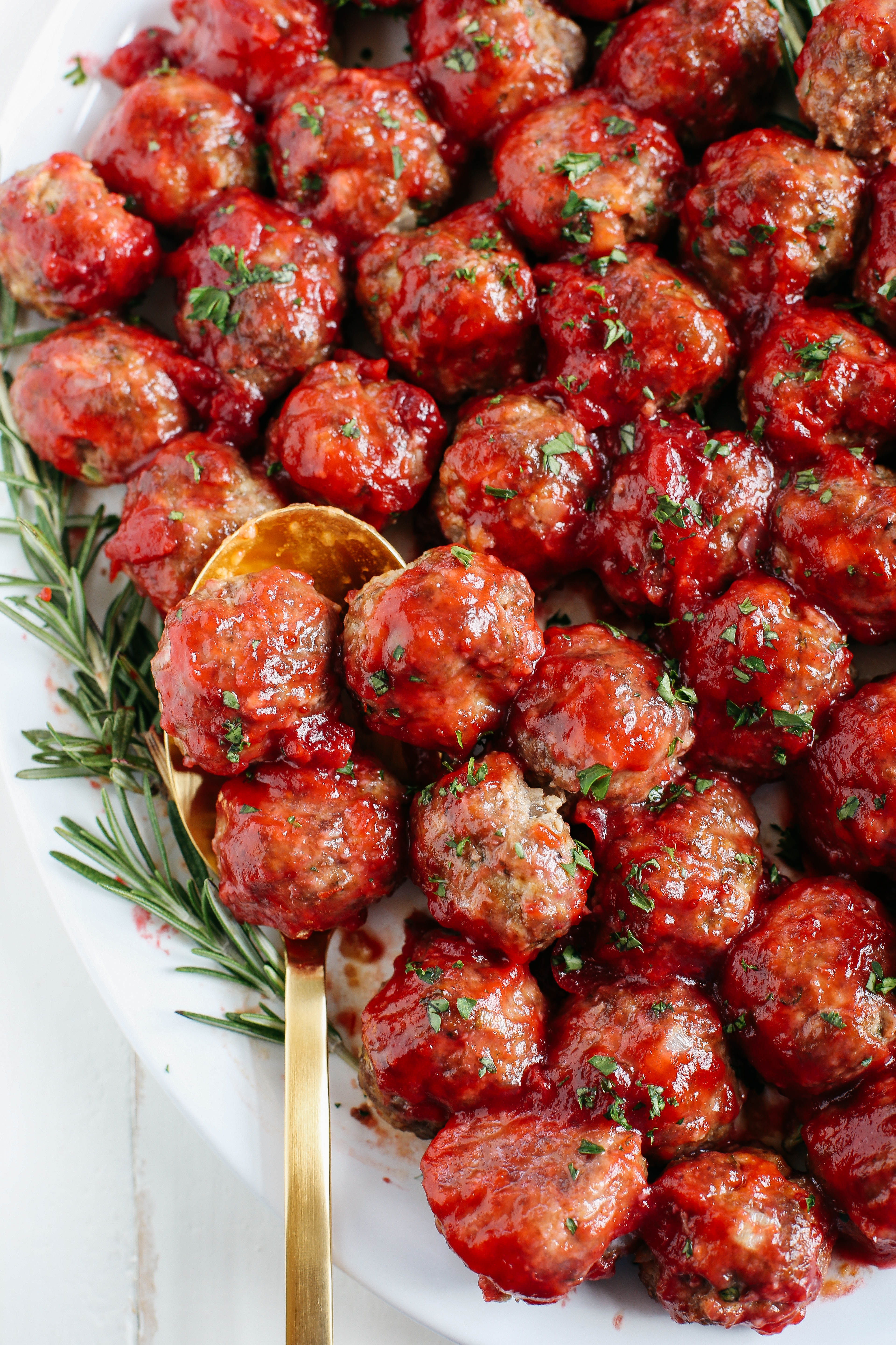 These Cranberry Cocktail Meatballs make the perfect holiday appetizer that are easy to throw together with the perfect blend of sweet and savory flavors!
