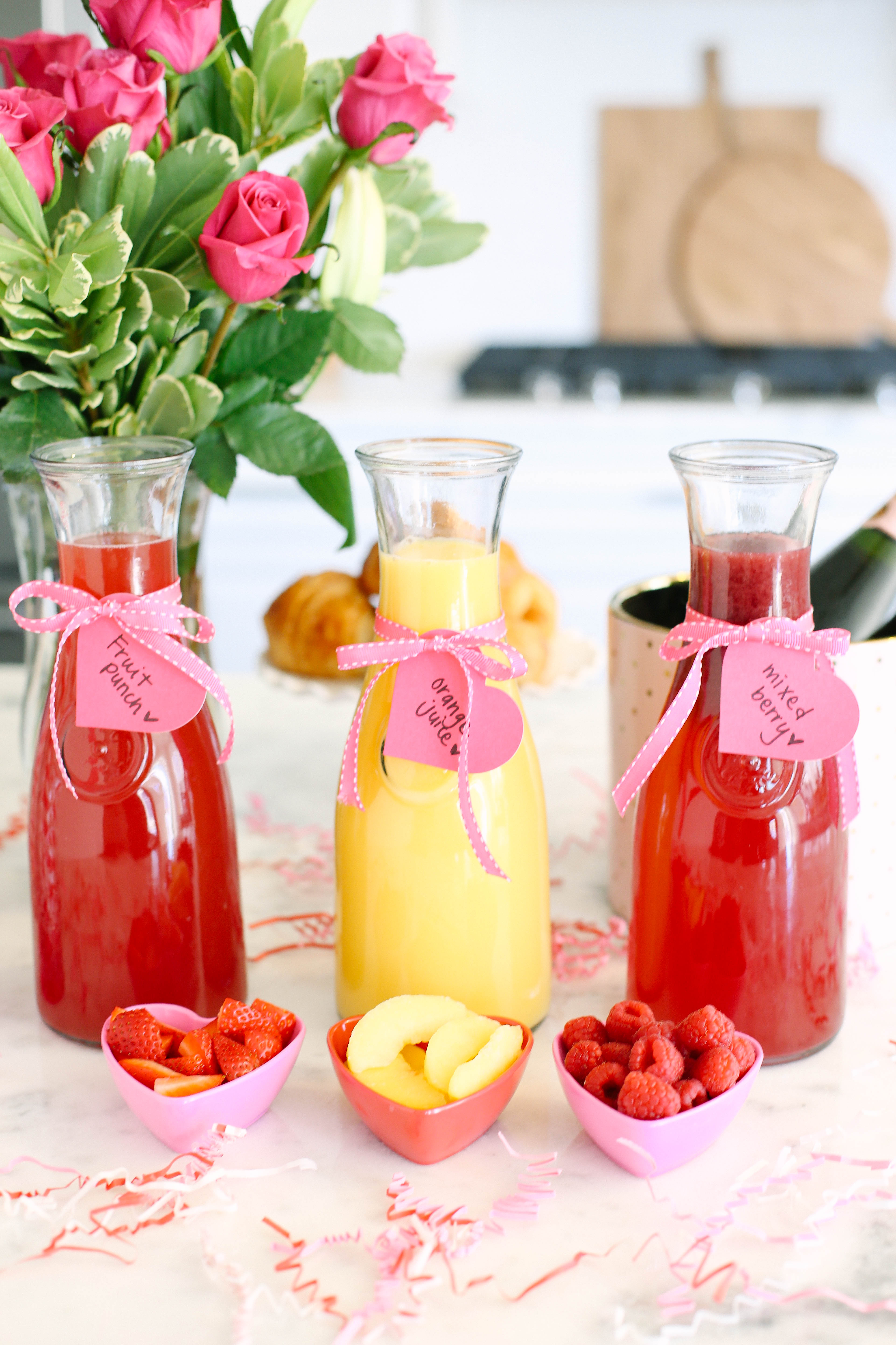 Valentine's Day Mimosa Bar - Eat Yourself Skinny