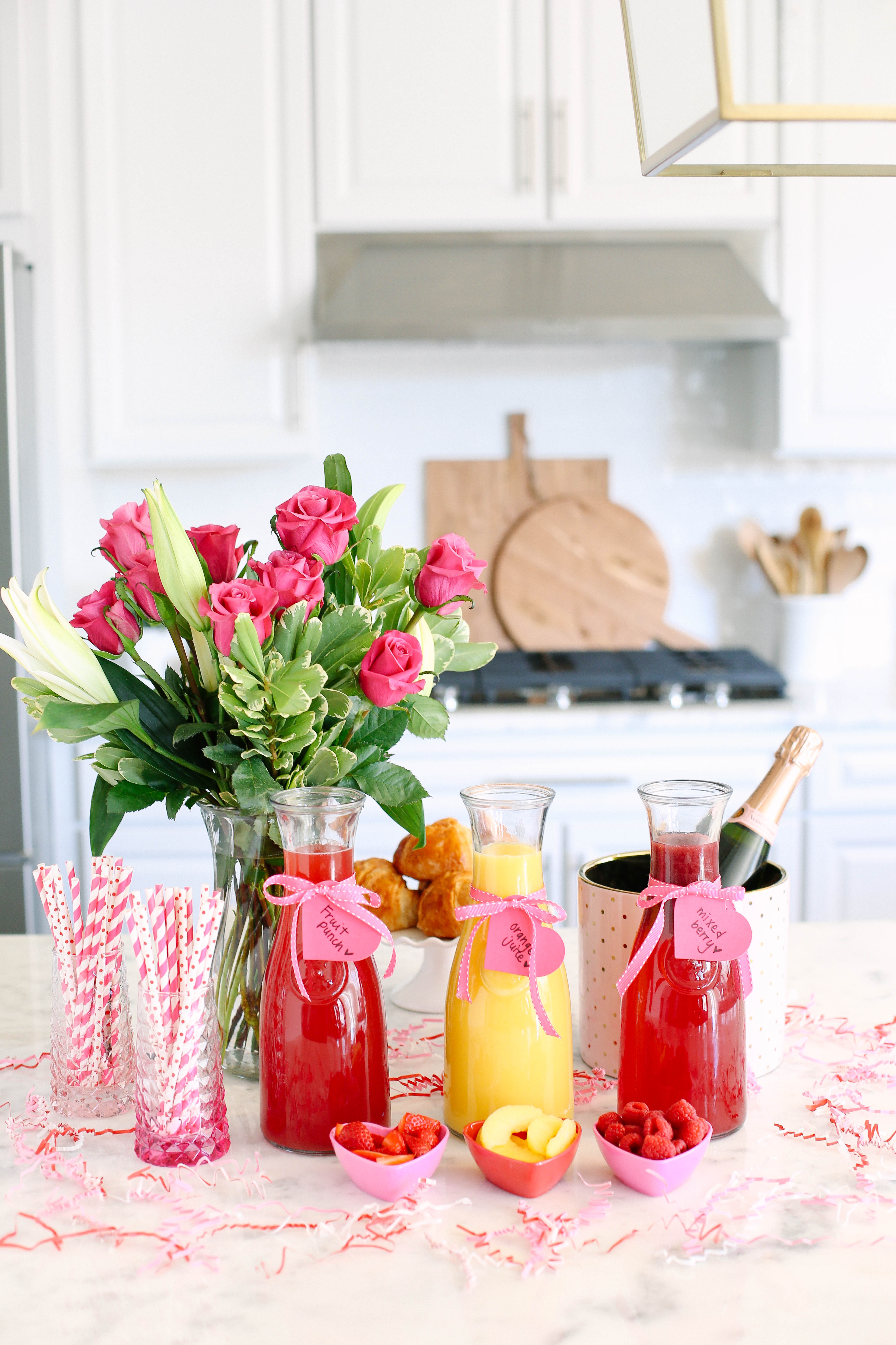 Valentine's Day Mimosa Bar - Eat Yourself Skinny