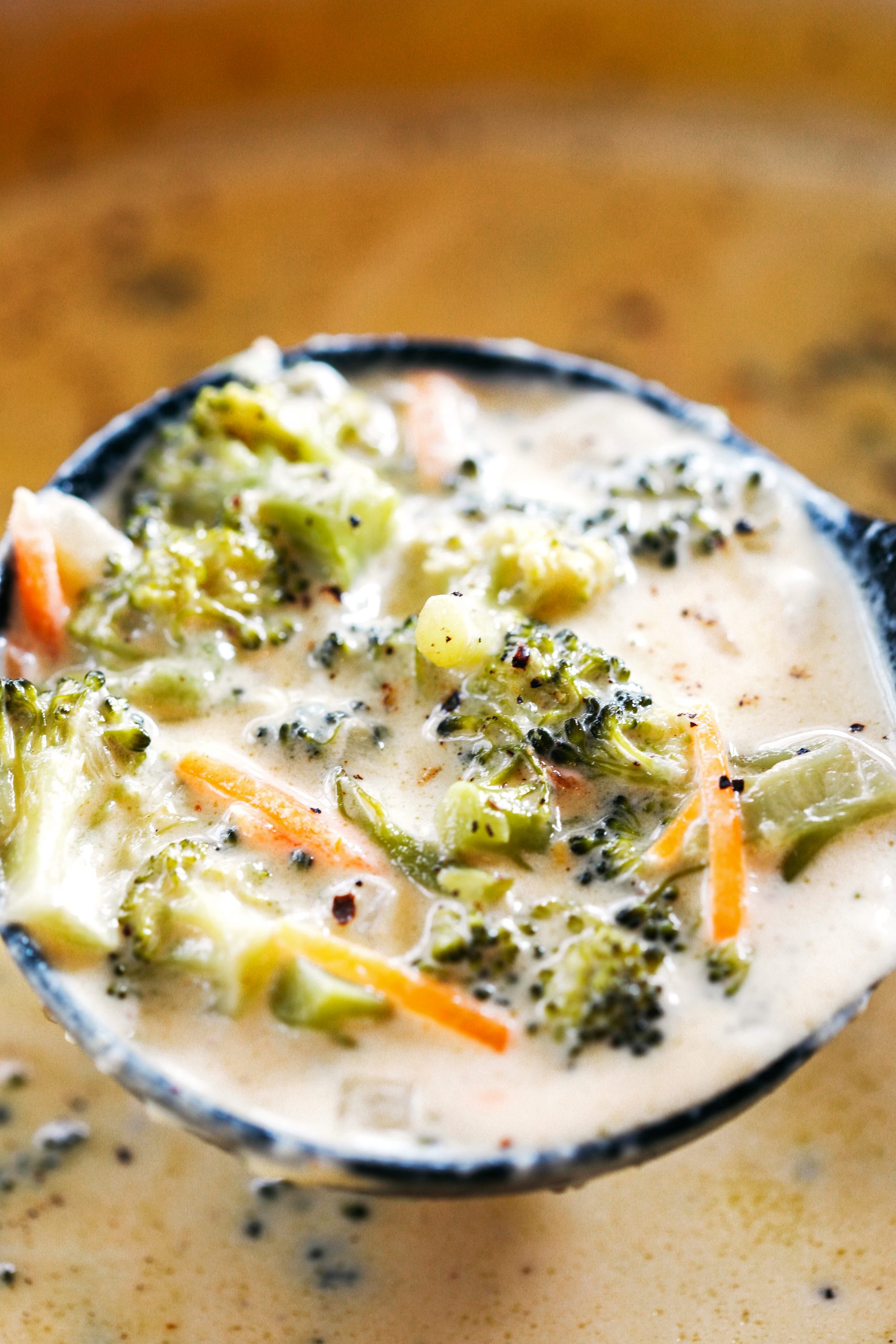 This Creamy Broccoli Cheddar Soup makes the perfect low carb comfort dish that is delicious, packed with veggies and made all in one pot in under 30 minutes!