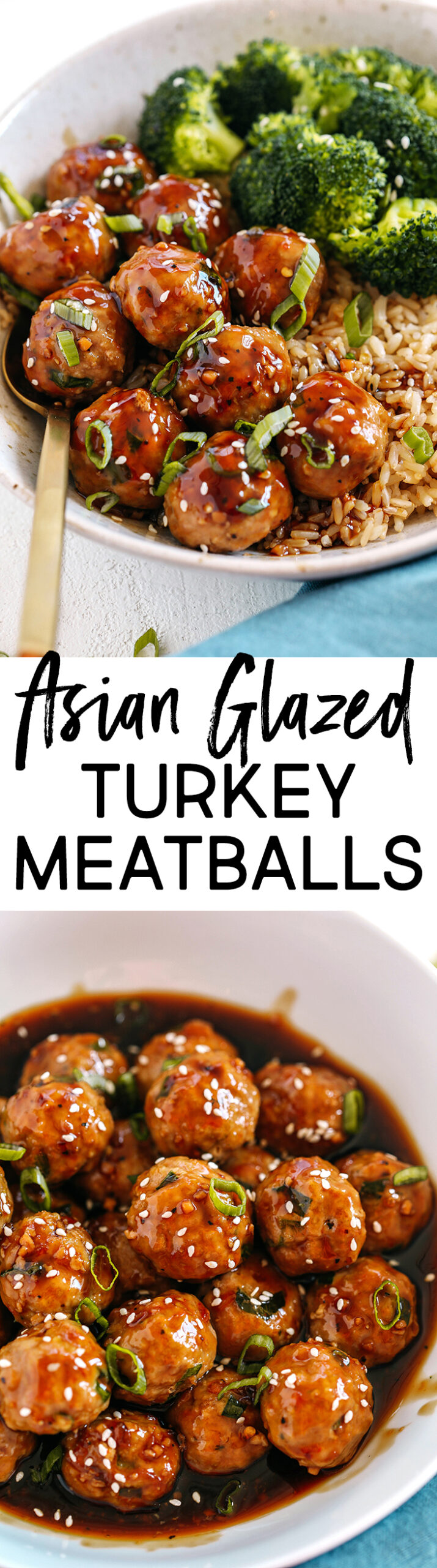These tender Asian Glazed Turkey Meatballs are always a hit with our family!  Coated in the most delicious sticky sweet sauce and easily made in less than 30 minutes!