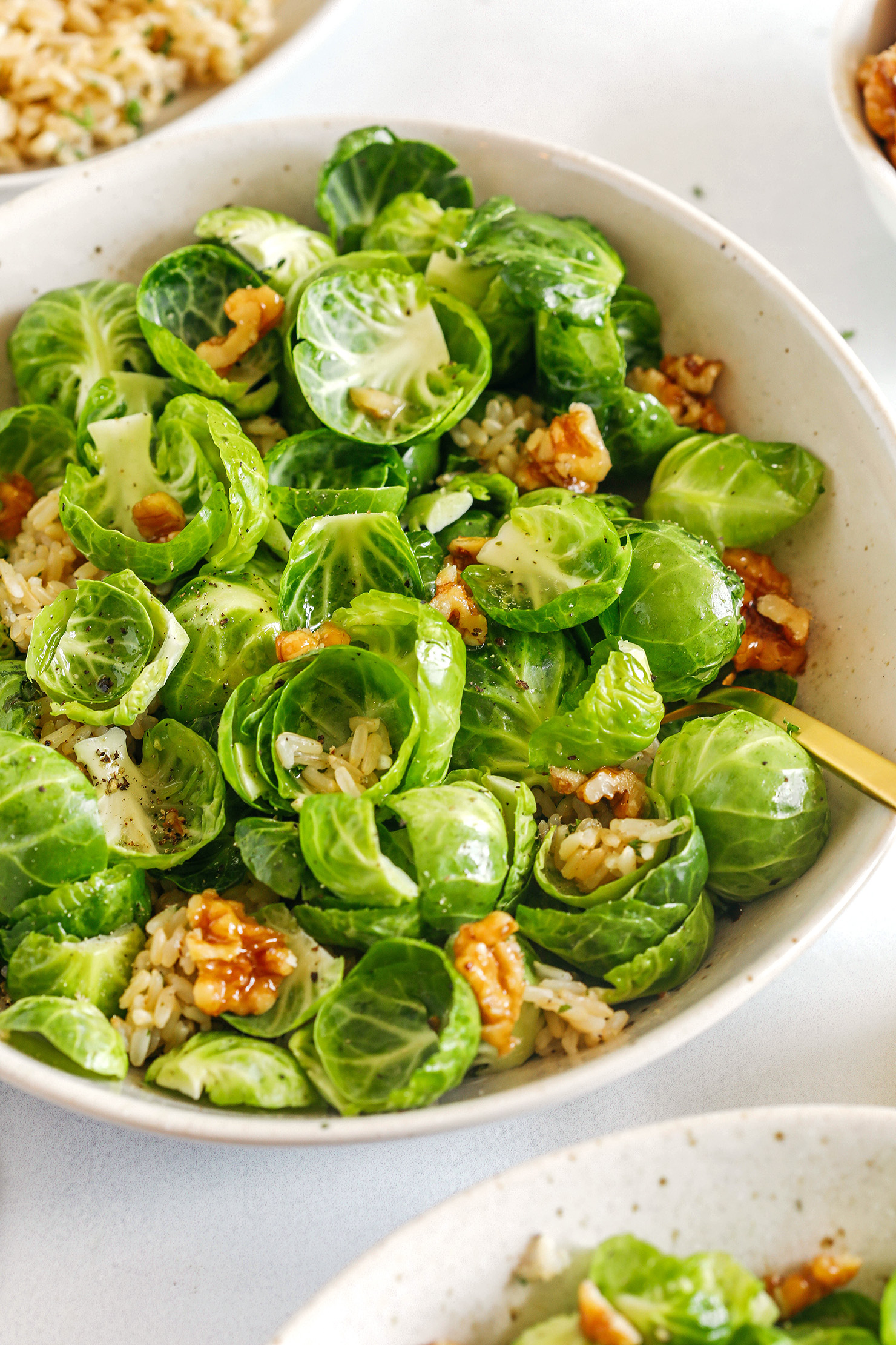 Brussels Sprout and Brown Rice Salad
