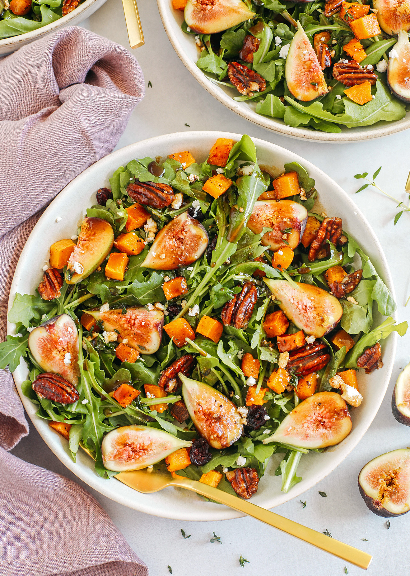 Fig Salad with Roasted Butternut Squash