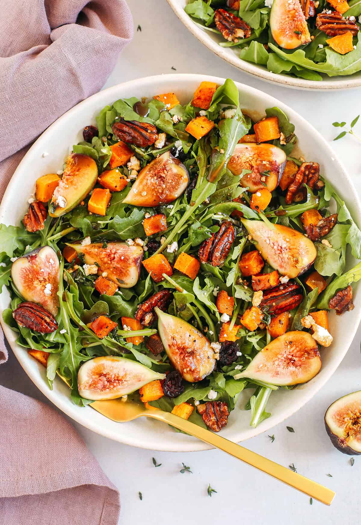 Fig Salad with Roasted Butternut Squash