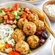 Mediterranean Chicken Meatballs-image