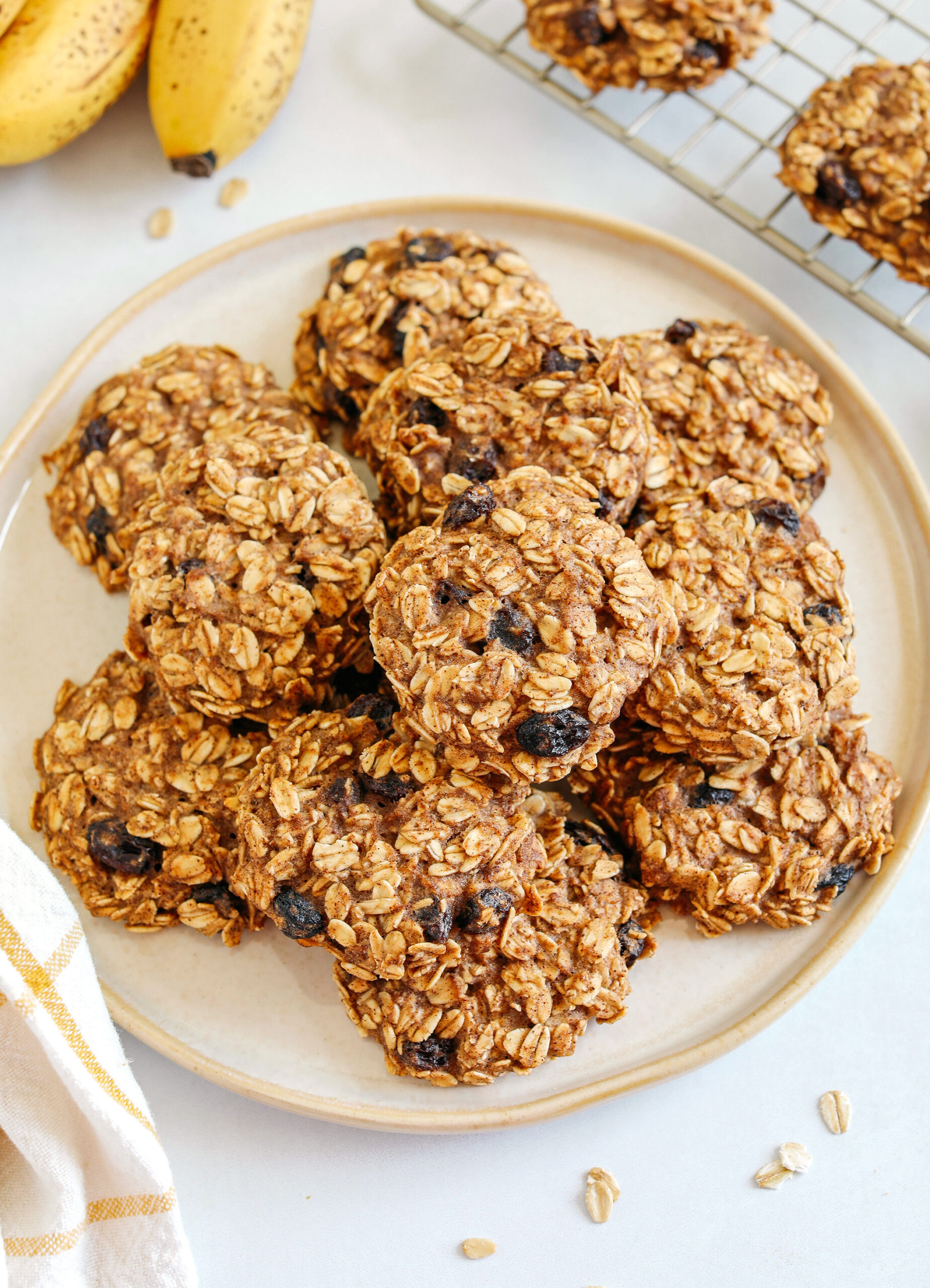 Chewy and delicious Banana Oatmeal Breakfast Cookies easily made with simple, wholesome ingredients and naturally sweetened for the perfect healthy cookie you can enjoy for breakfast or serve as an after school snack!