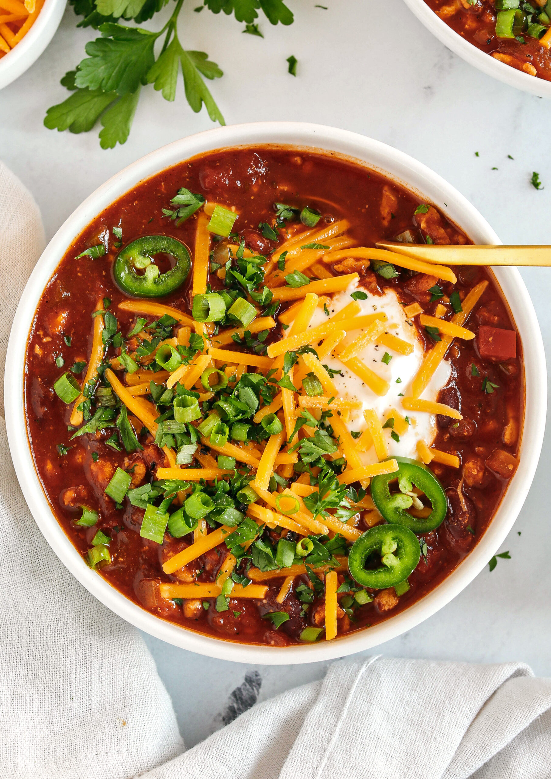 The BEST Healthy Turkey Chili - Eat Yourself Skinny