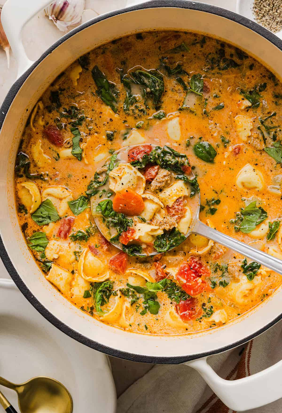 Creamy Tortellini Soup