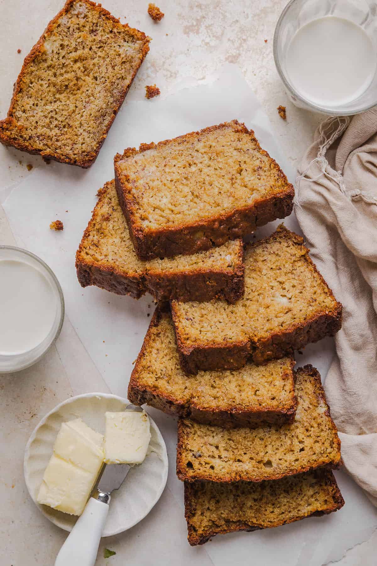 This is hands down the BEST Banana Bread recipe passed down from my Grandma! Moist, lightly sweet, and packed with rich banana flavor that works for breakfast, a delicious snack or dessert.