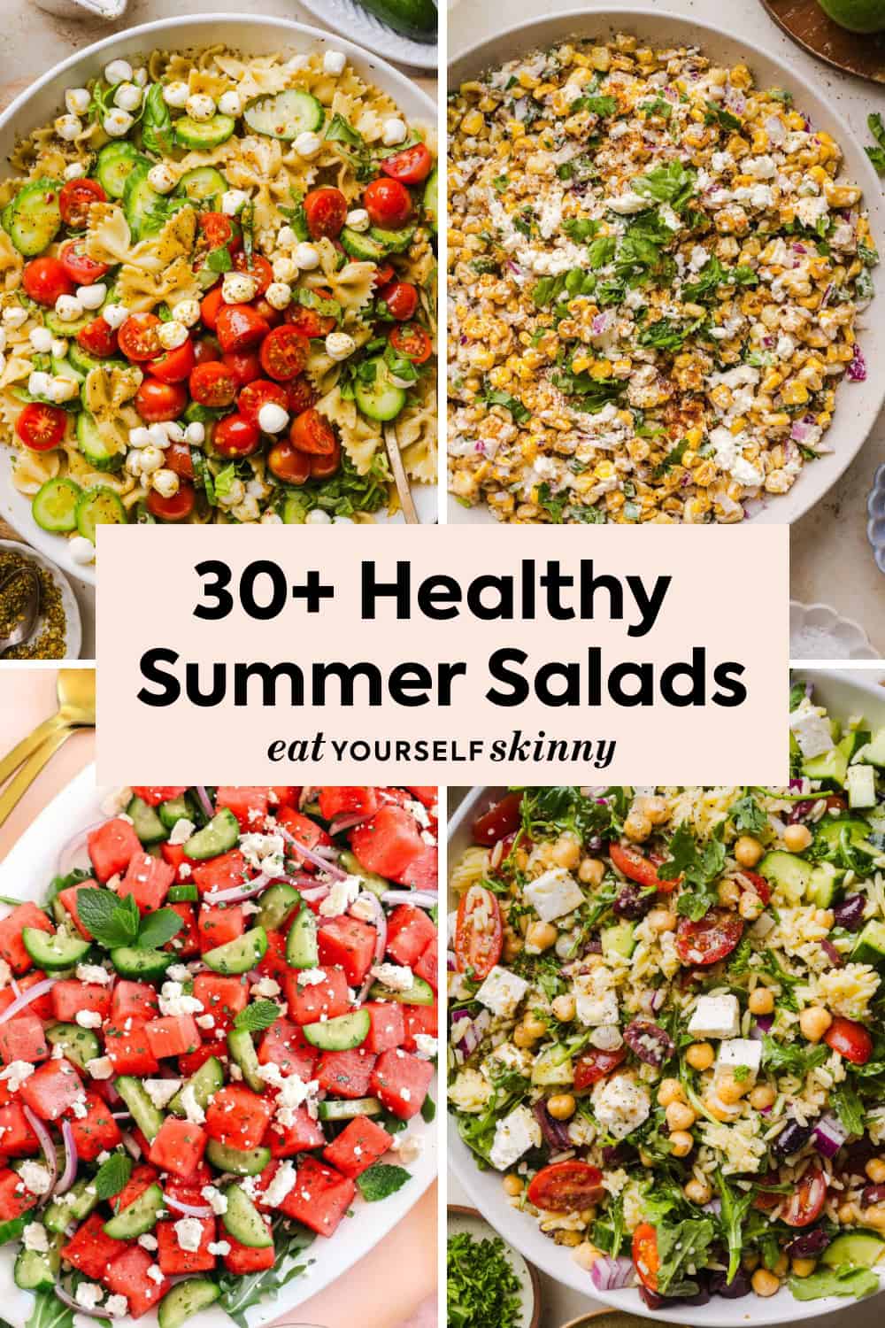 Looking for fresh and flavorful summer salads? This collection of 30+ Healthy Summer Salad recipes features everything from protein-packed meal salads and pasta salads to fruit-filled favorites and BBQ side dishes. Perfect for meal prep, cookouts, and more!