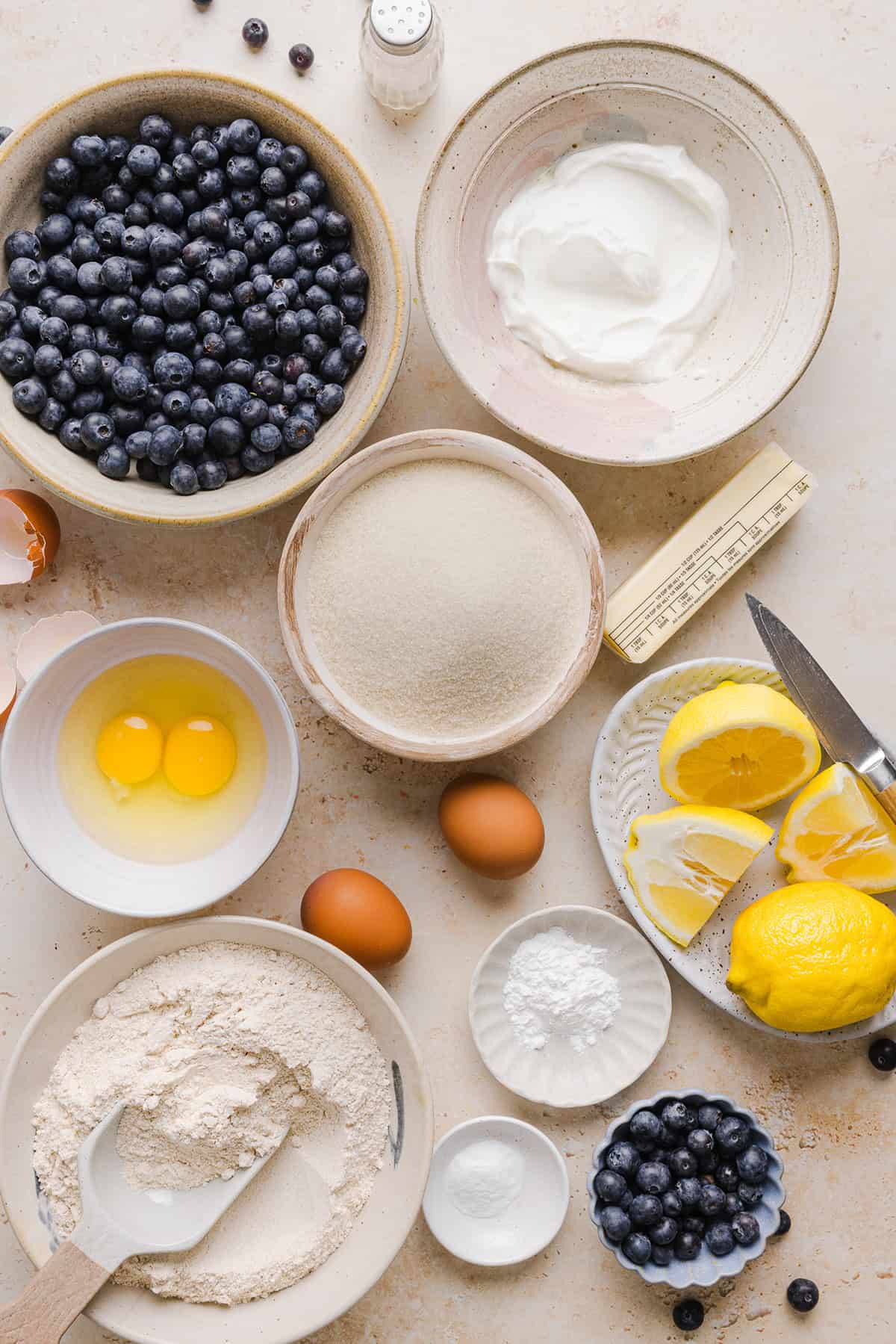 These Lemon Blueberry Yogurt Muffins are soft, moist and bursting with fresh lemon flavor and juicy blueberries! Made with Greek yogurt and wholesome ingredients, they are perfect for breakfast, snacks or meal prep.