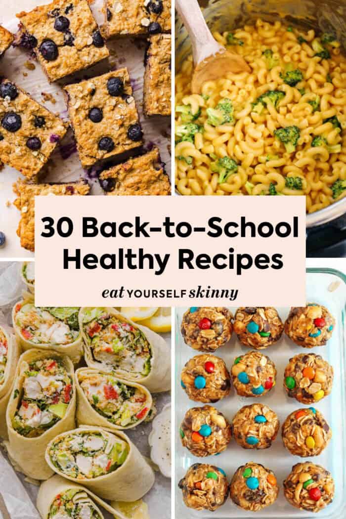 Make busy school days easier with these healthy back-to-school recipes, including make-ahead breakfasts, packable lunches, after-school snacks and easy family dinners everyone will love!