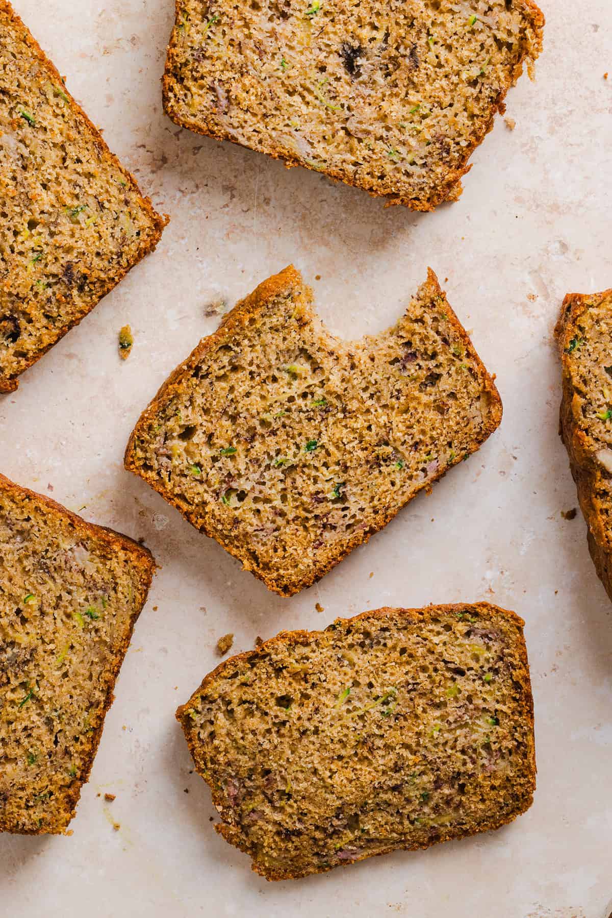 This Healthy Zucchini Banana Bread is soft, moist and perfectly sweet, made with ripe bananas, fresh zucchini and wholesome ingredients. Enjoy as an easy breakfast or nutritious snack!