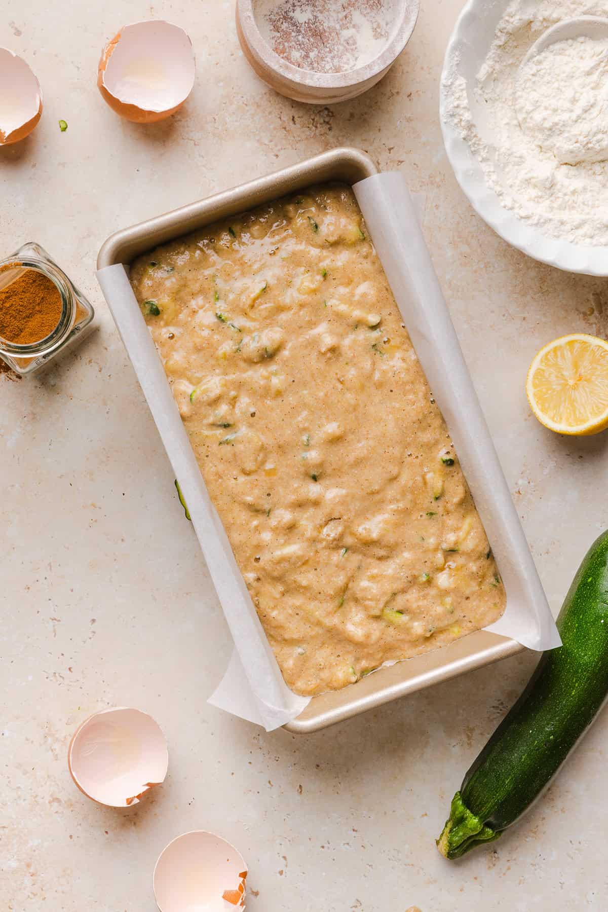 This Healthy Zucchini Banana Bread is soft, moist and perfectly sweet, made with ripe bananas, fresh zucchini and wholesome ingredients. Enjoy as an easy breakfast or nutritious snack!